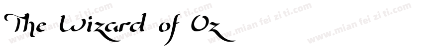 The Wizard of Oz字体转换